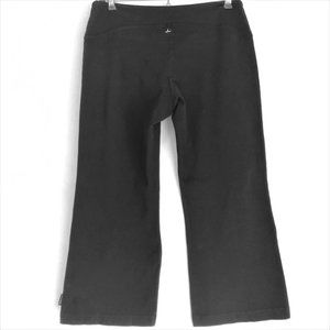 Black Prana Wide Leg Cropped Yoga Capri Pants Small